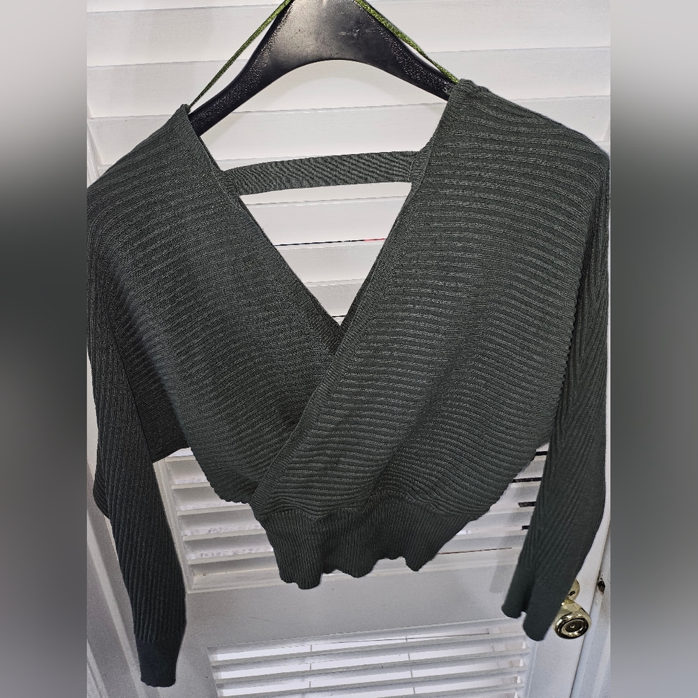 Dark green sweater